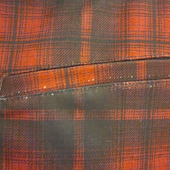 4X Plussize Red Buffalo Plaid Mini Skirt High Rise Pockets Belt loops Stretch Kn - Picture 13 of 13